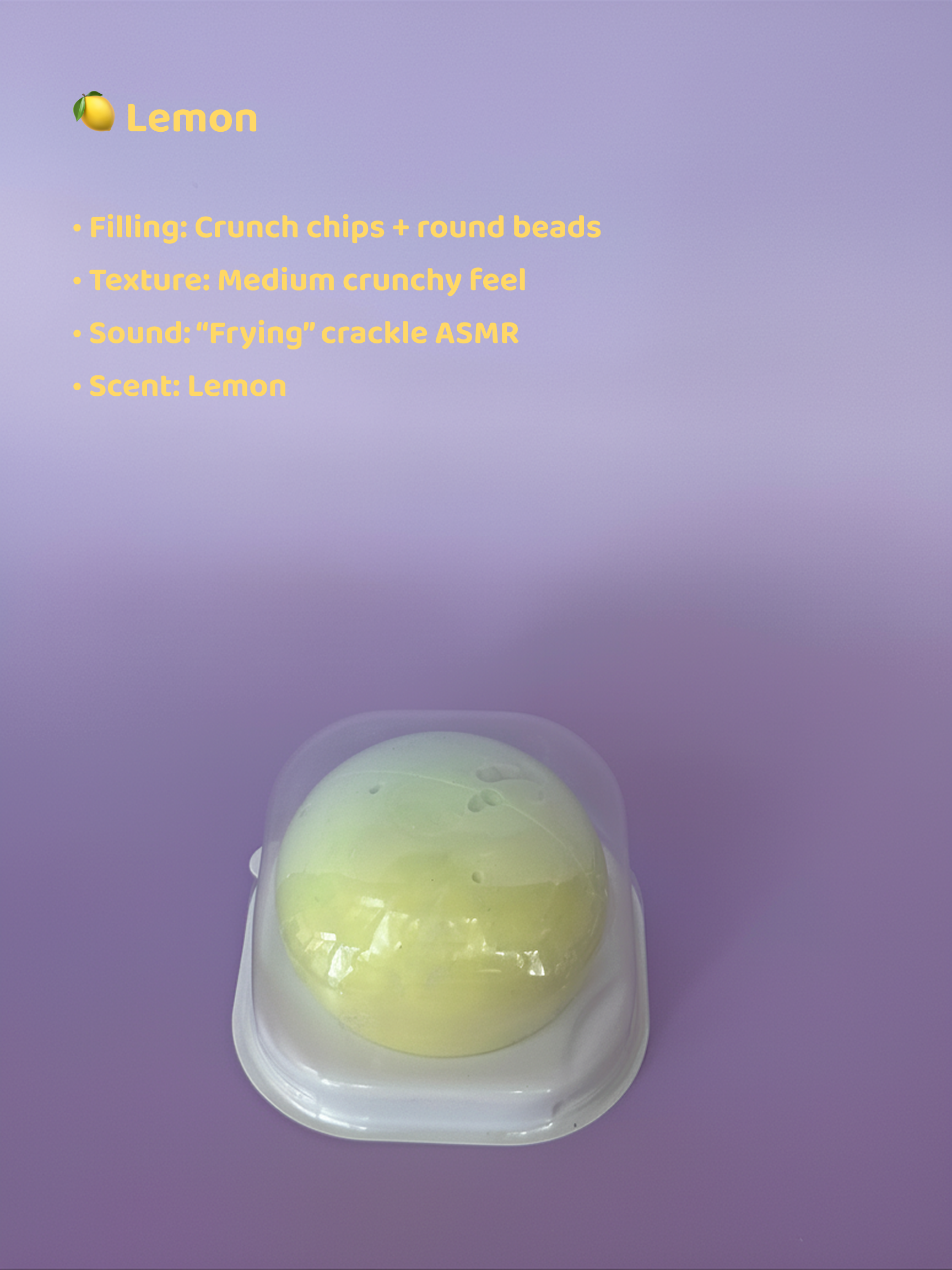 Lemon ASMR Squishy Ball