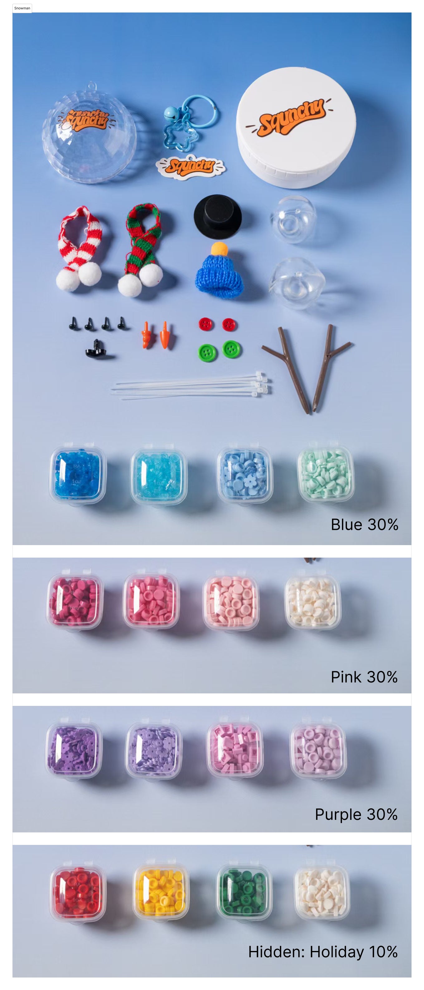 Snowman Handmade Sensory Kit