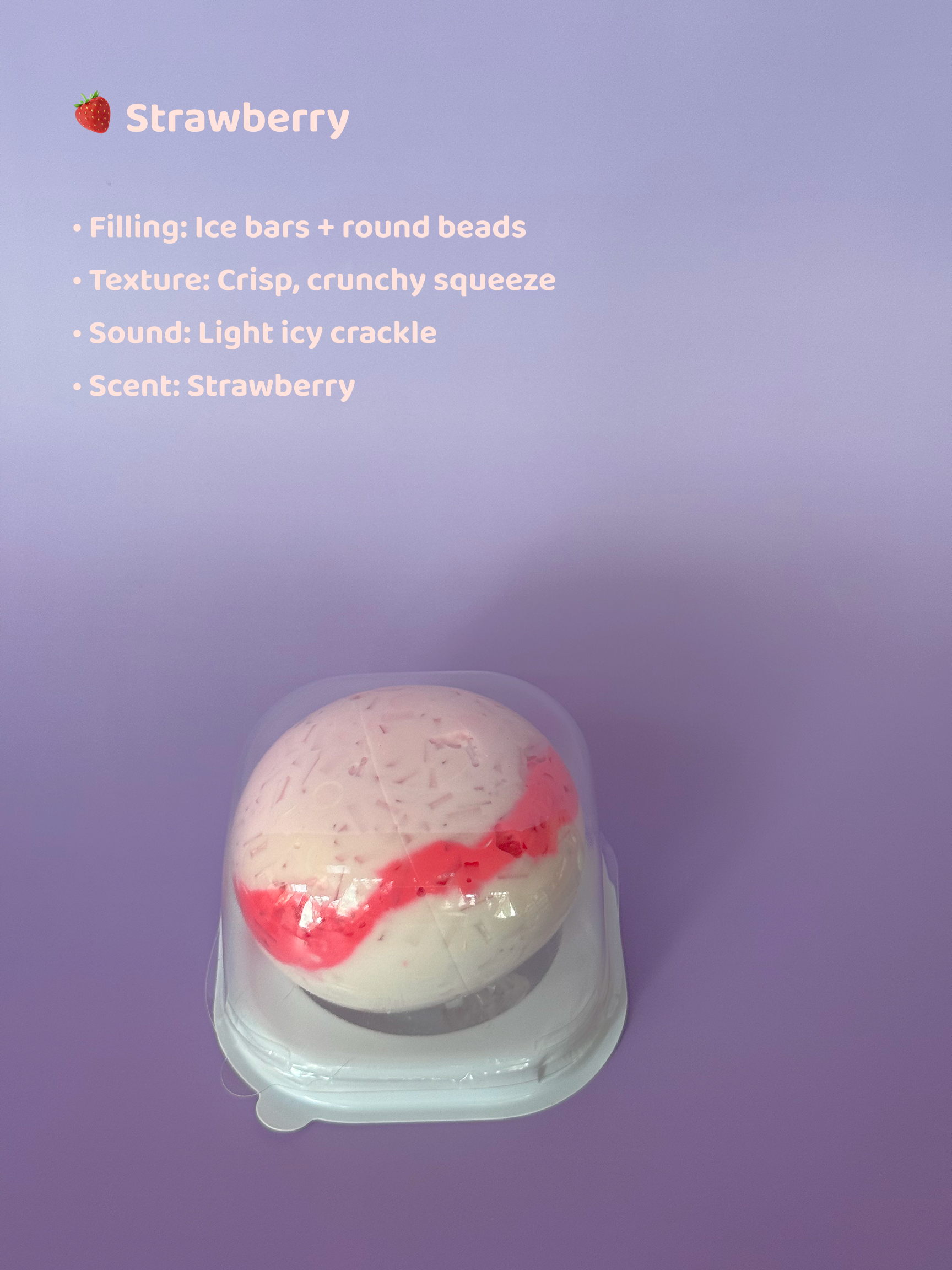 Strawberry ASMR Squishy Ball