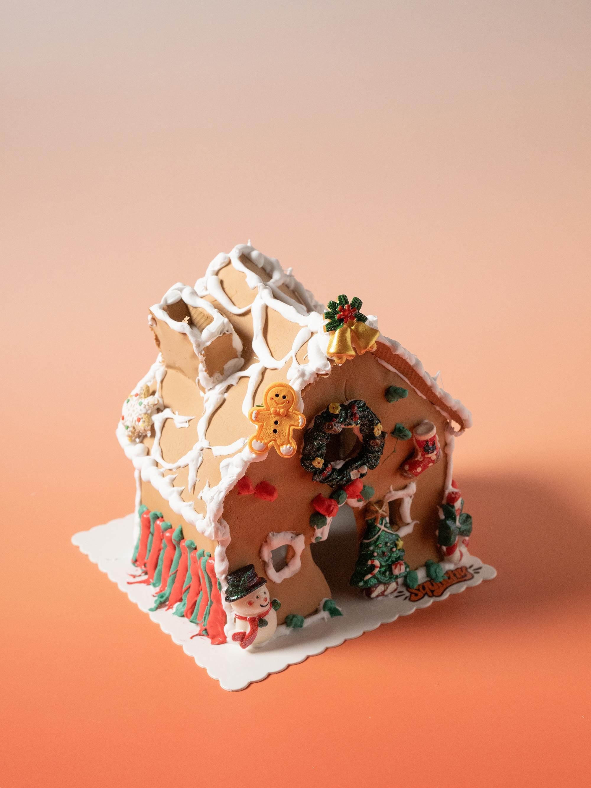 Gingerbread house stress ball DIY kit