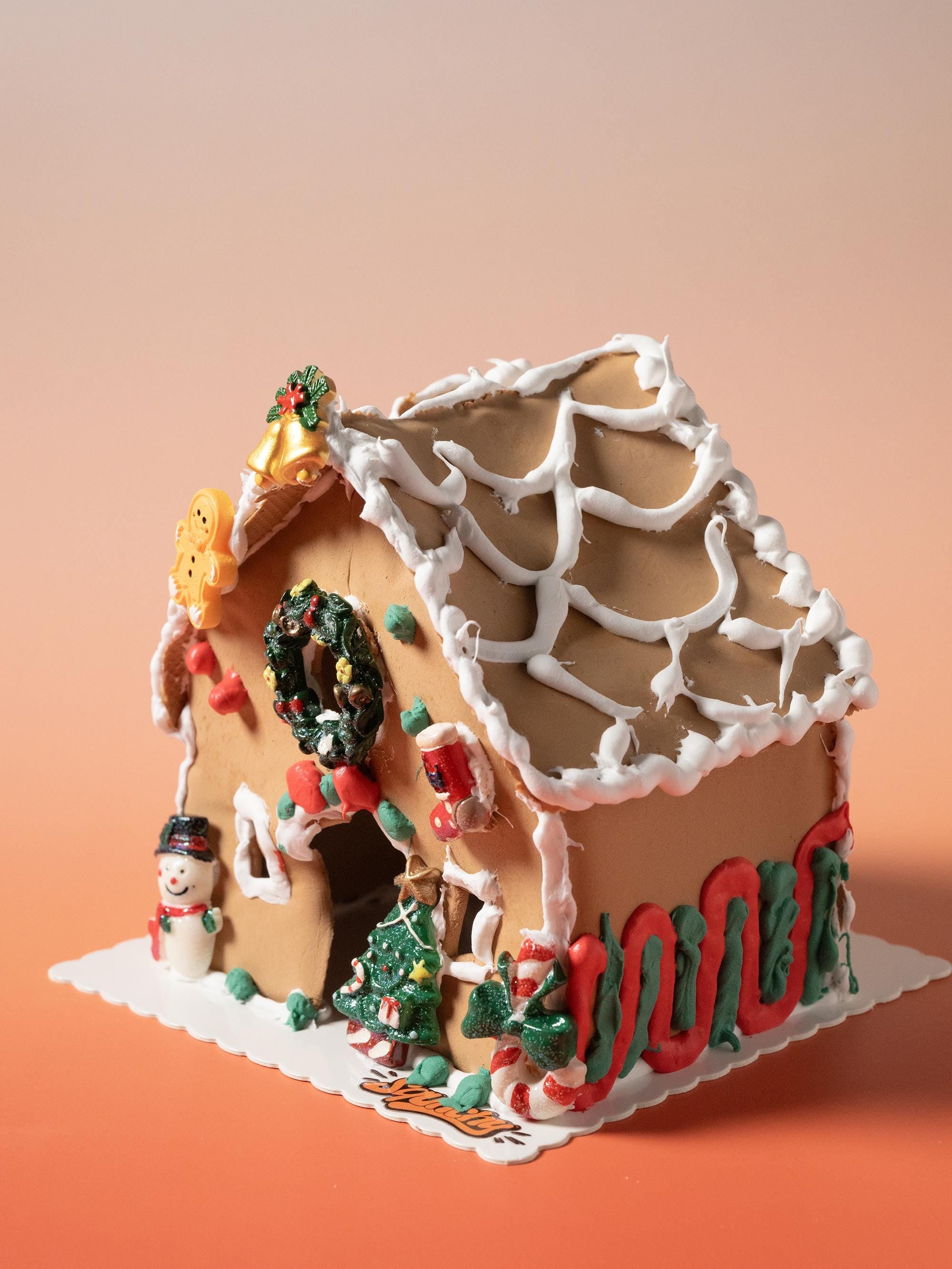 Gingerbread house stress ball DIY kit