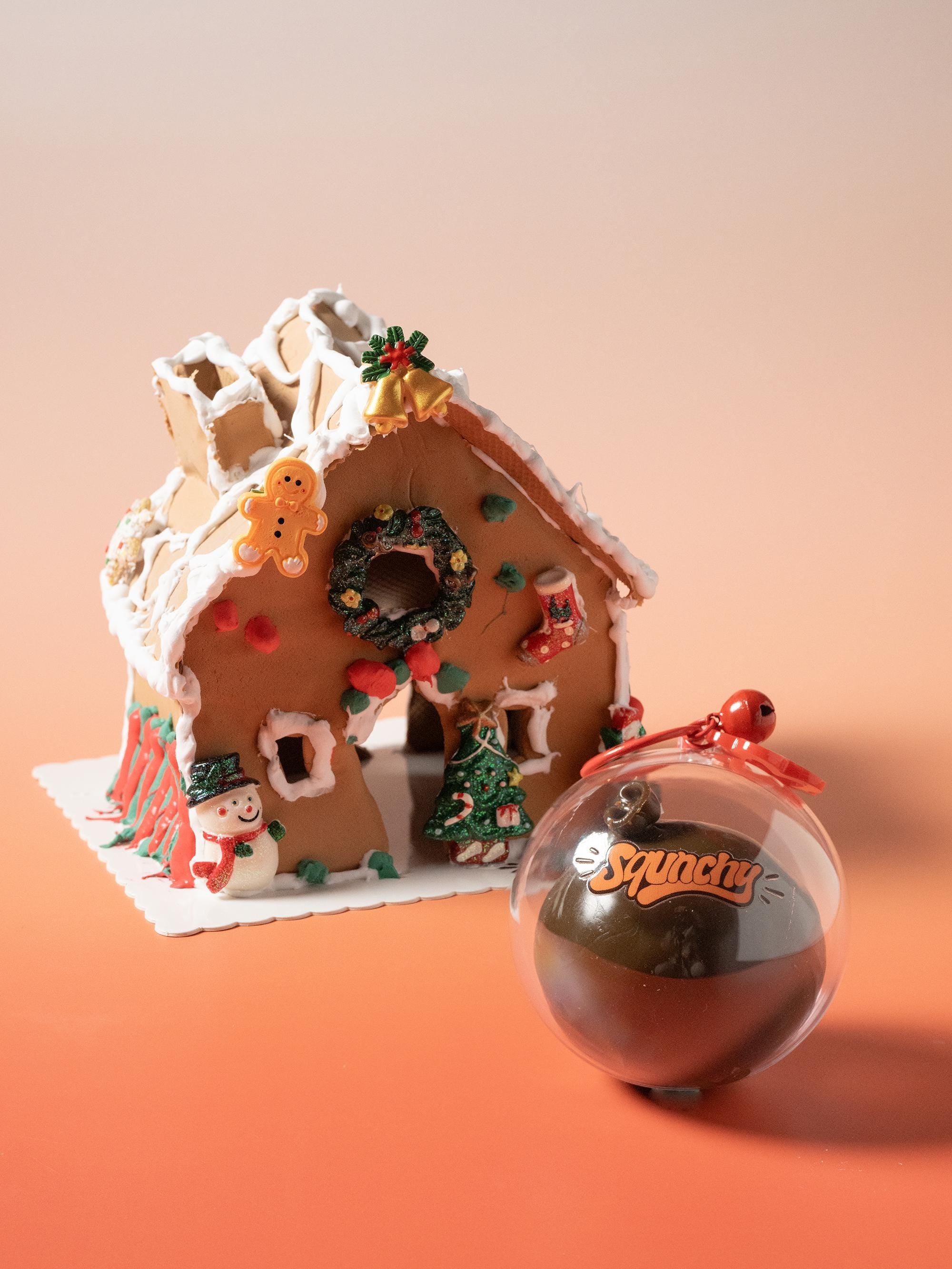 Gingerbread house stress ball DIY kit