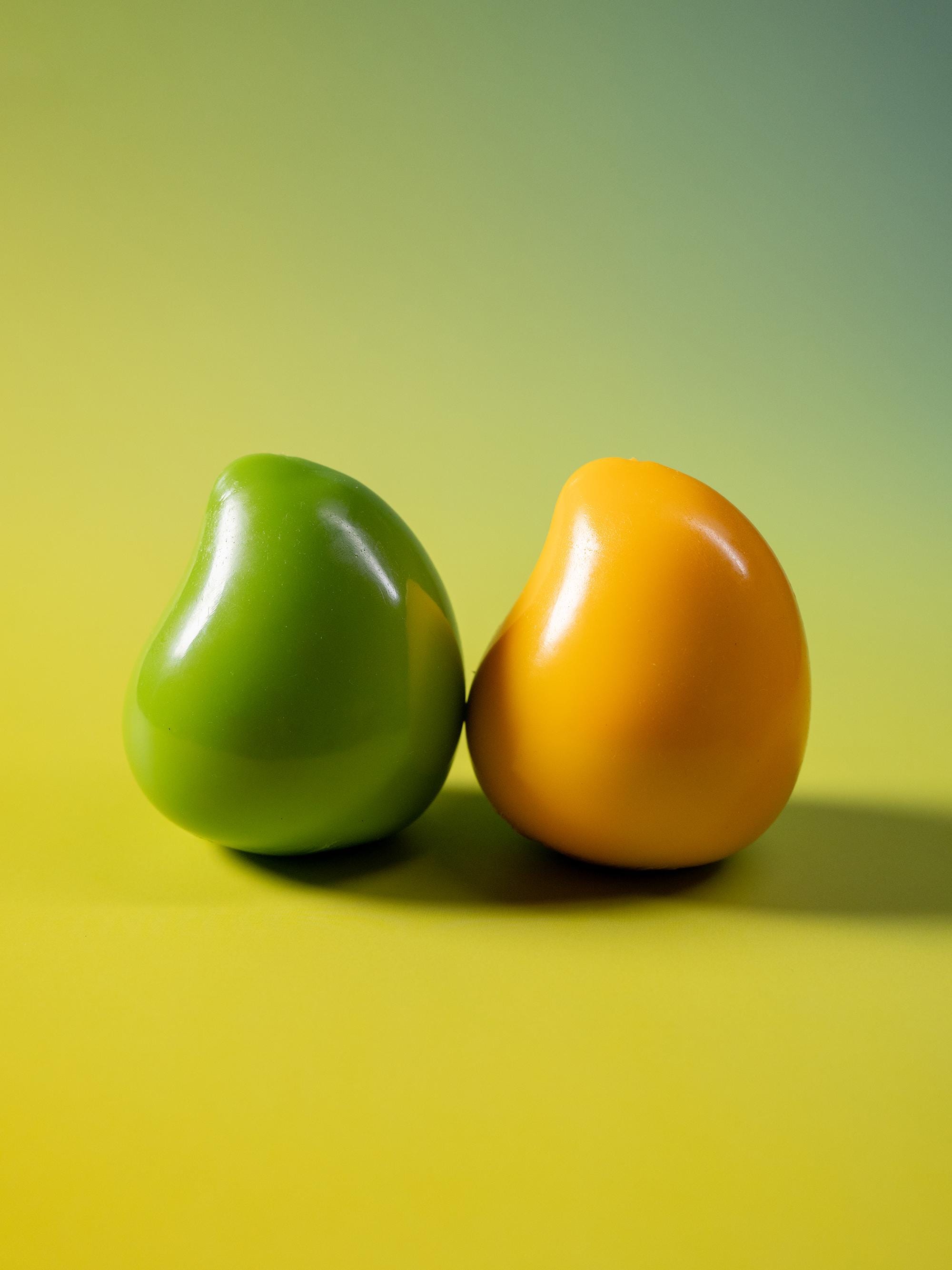 Color-Changing Mango Squishy  From Green (Unripe) to Yellow (Ripe)
